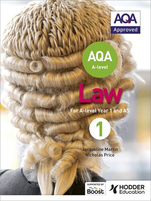 cover image of AQA A-level Law for Year 1/AS